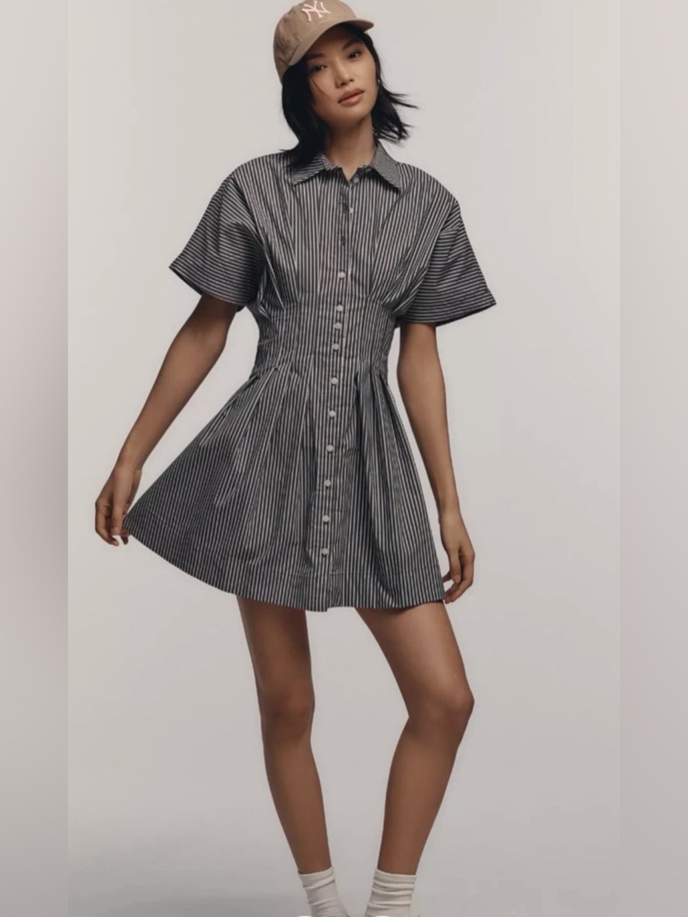 XXS Anthropologie Exquise The Tobie Mini Shirt Dress